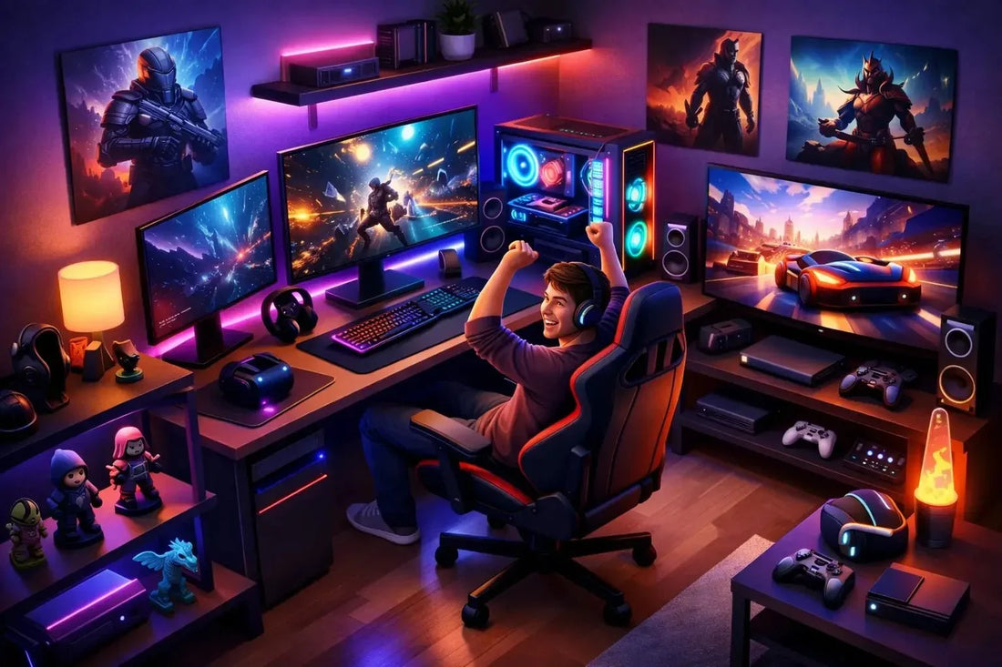 Gaming setup gift ideas for gamers — controllers, headsets, and accessories