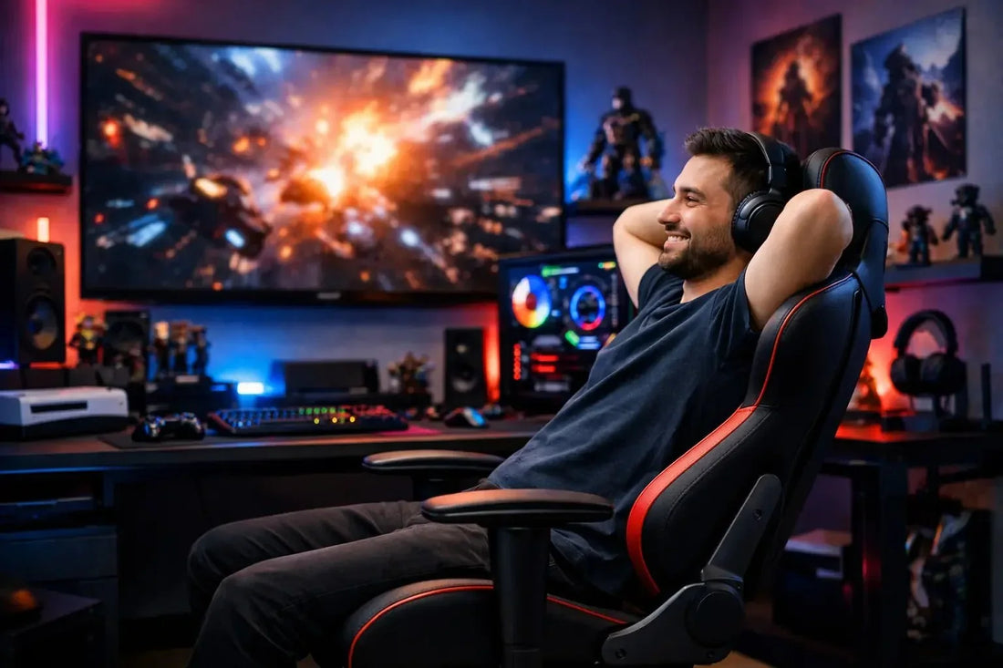 Ergonomic gaming chair for long sessions — lumbar support, adjustability, and comfort
