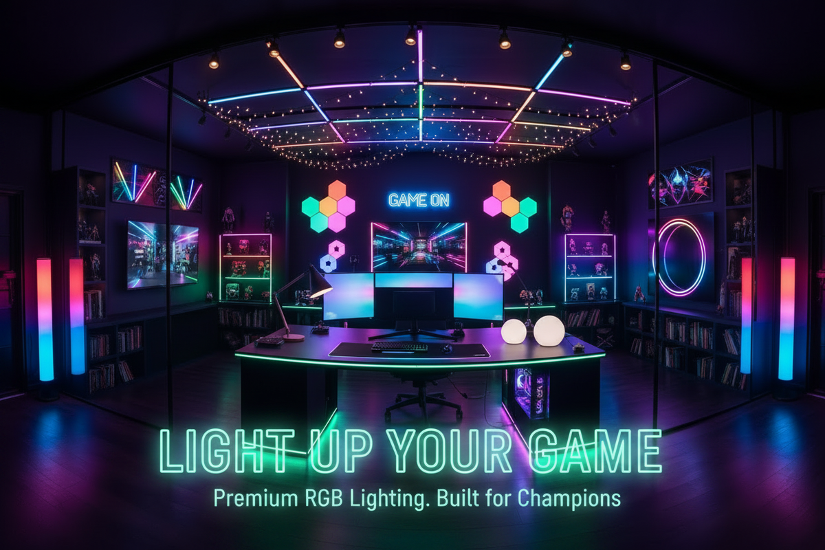 Gaming room lamps and RGB lighting for the ultimate setup