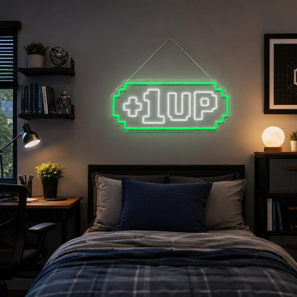 +1UP LED Neon Sign - Flex Gamingproduct_type