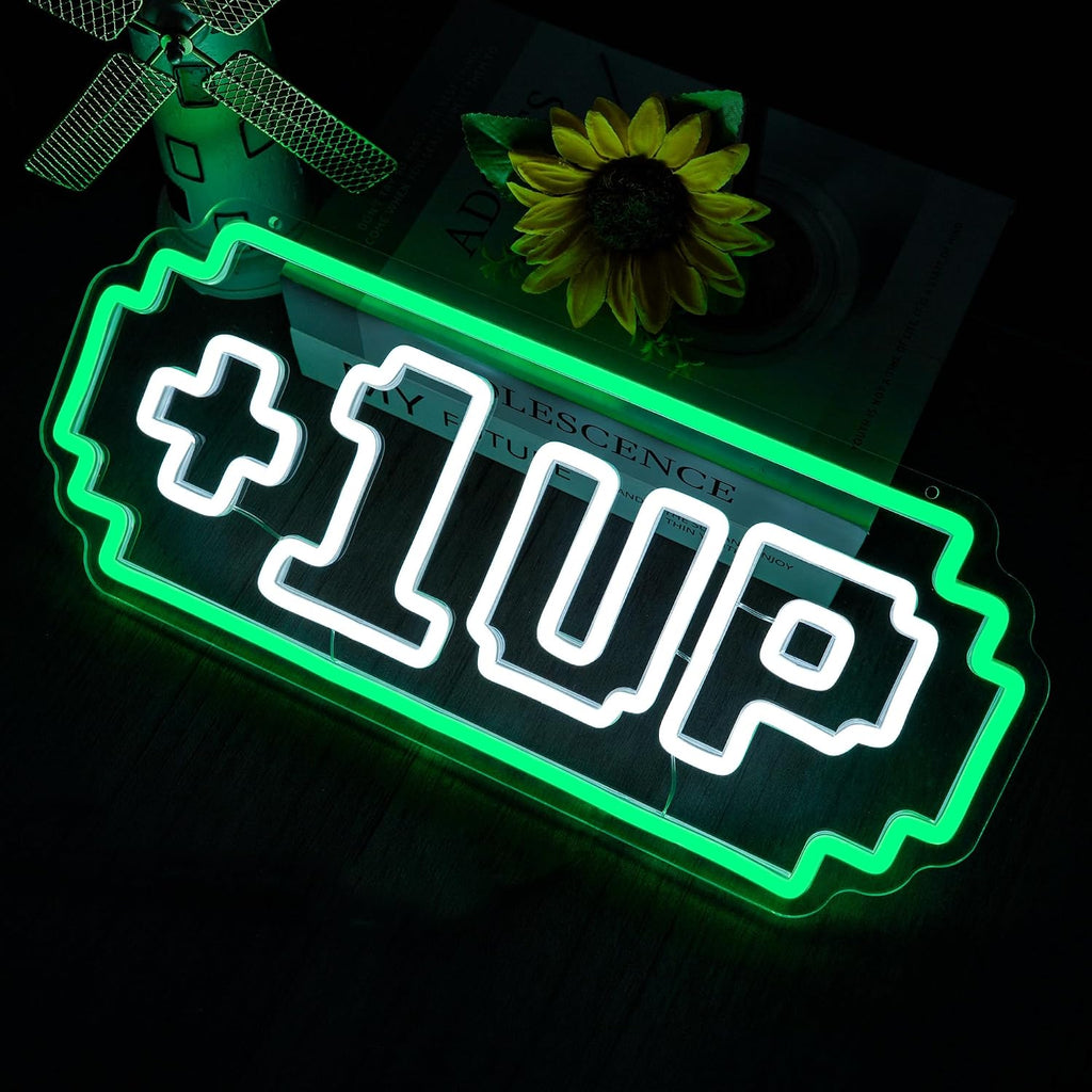 +1UP LED Neon Sign - Flex Gamingproduct_type
