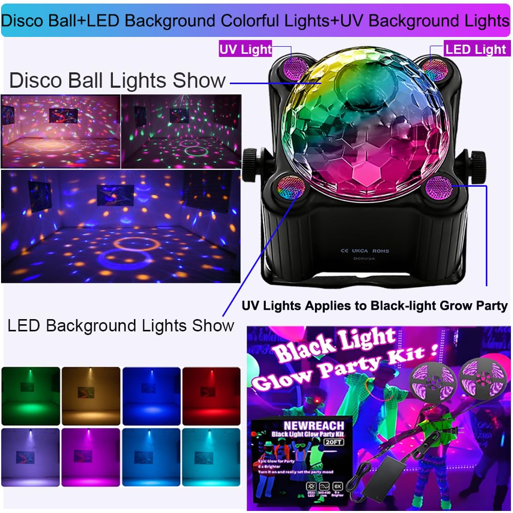 3-Magic Ball Disco Party Light with Dual Laser – 2 Variants - Flex Gamingproduct_type