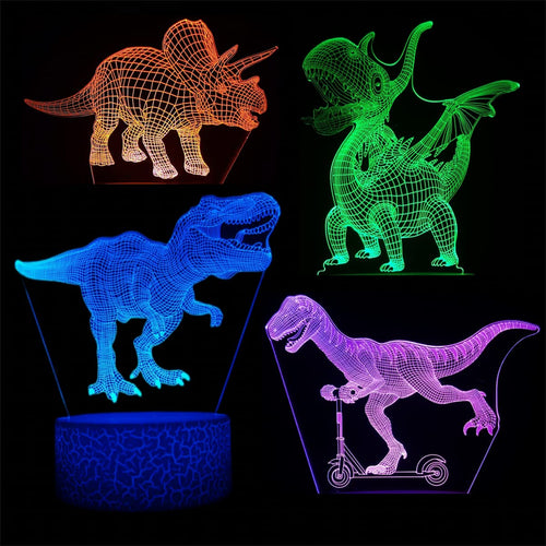 3D Illusion Night Light with Swappable Acrylic Panels – 6 Designs - Flex Gamingproduct_type