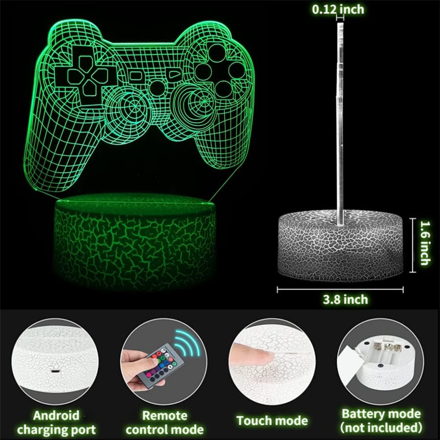 3D Illusion Night Light with Swappable Acrylic Panels – 6 Designs - Flex Gamingproduct_type