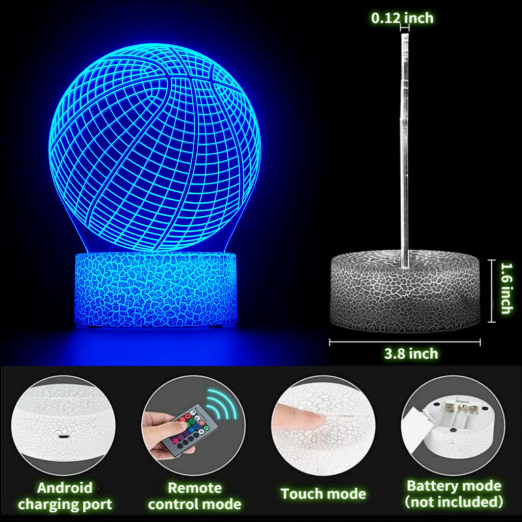 3D Illusion Night Light with Swappable Acrylic Panels – 6 Designs - Flex Gamingproduct_type