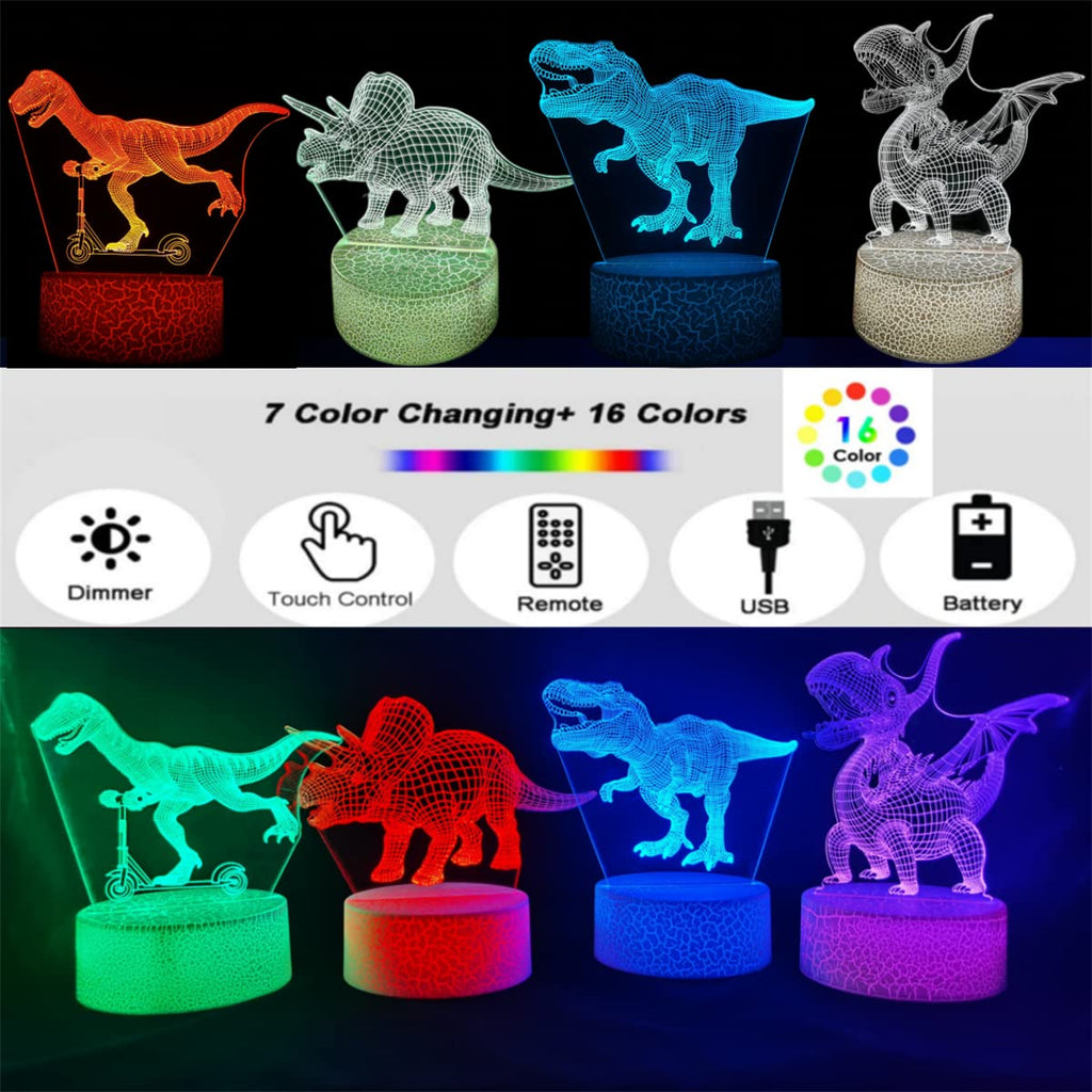 3D Illusion Night Light with Swappable Acrylic Panels – 6 Designs - Flex Gamingproduct_type