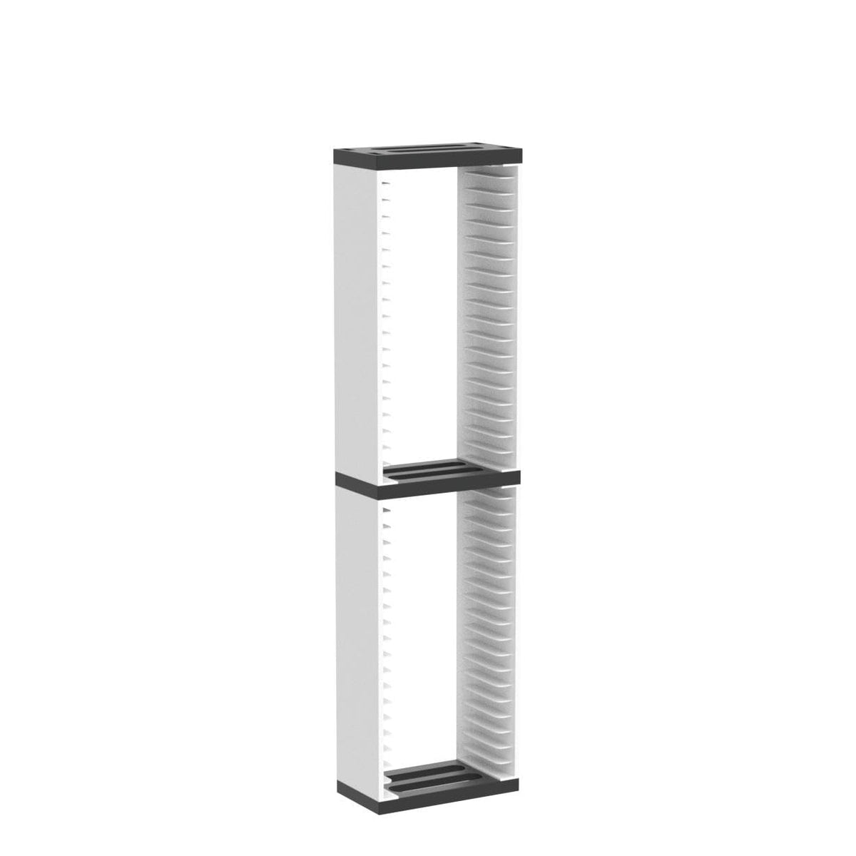 White 36-Slot Game Storage Tower for PS5, PS4 & PS3 – 1 & 2 Pack