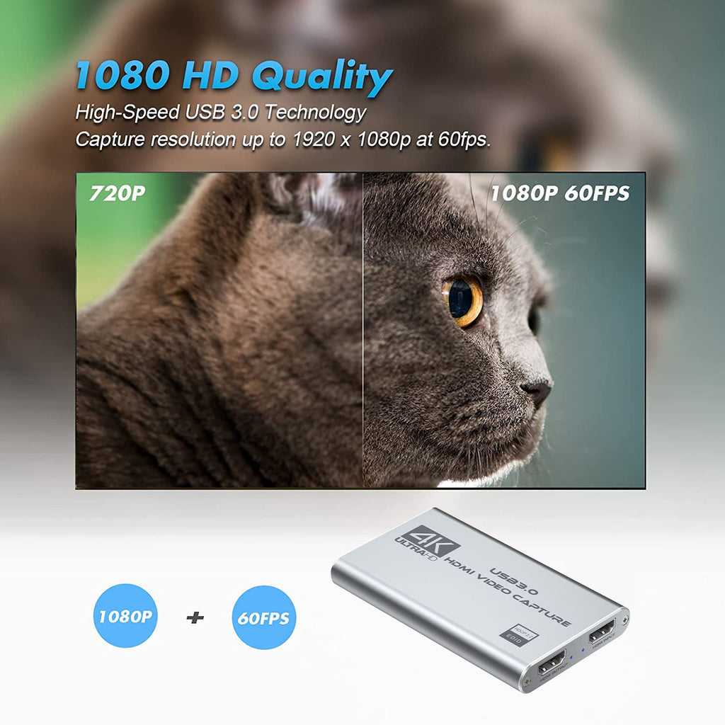 4K HDMI Video Capture Card 1080P 60FPS – 2 Colors - Flex Gamingproduct_type
