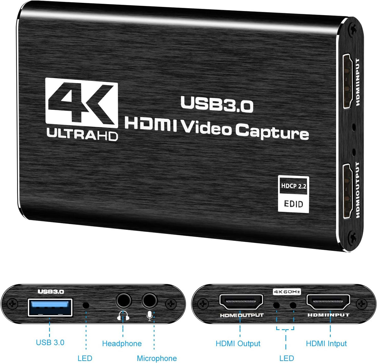 4K HDMI Video Capture Card 1080P 60FPS – 2 Colors - Flex Gamingproduct_type