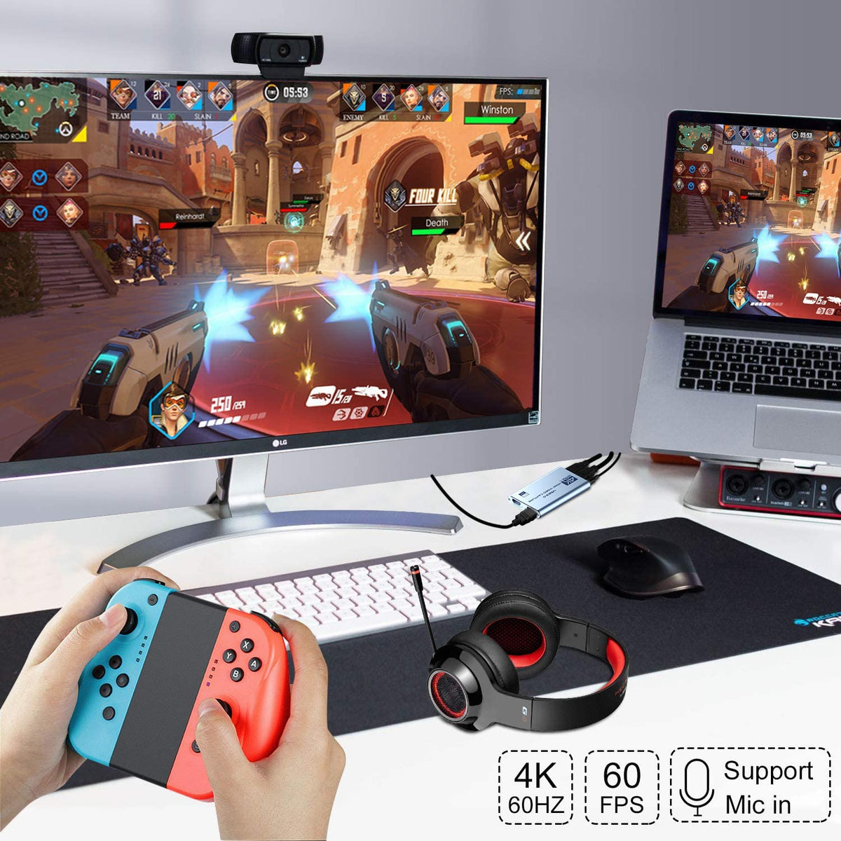 4K HDMI Video Capture Card 1080P 60FPS – 2 Colors - Flex Gamingproduct_type