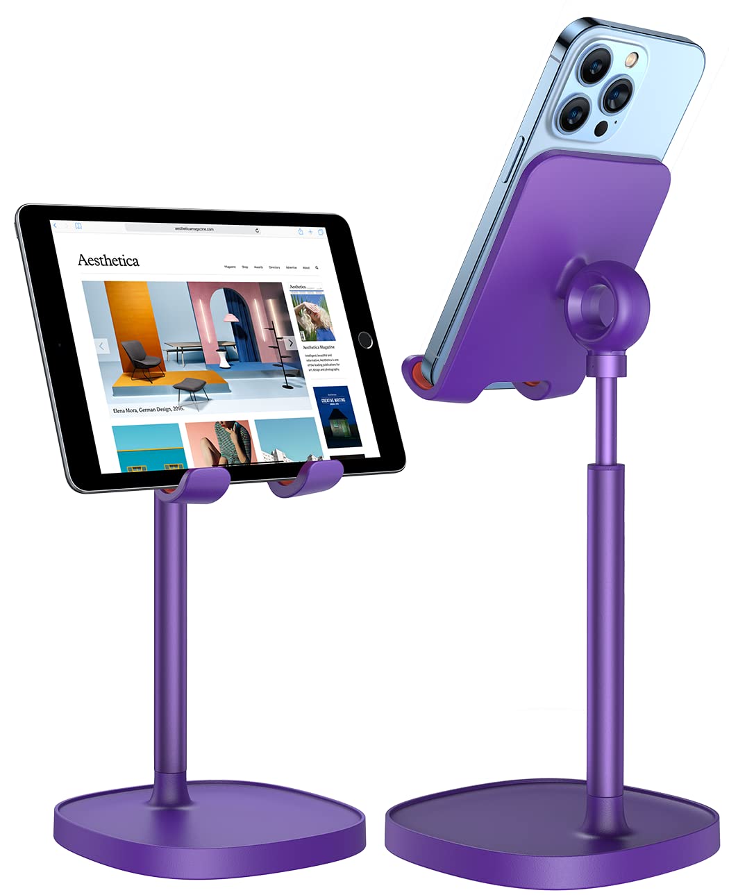 LISEN Cell Phone Stand Phone Holder for Desk Office Decor, Office Desk Accessories Women PC Gaming Essentials iPhone Stand Gadgets Men Gift for Father Fit OtterBox Case Switch iPad Air Tablet 4-10 in - Flex Gamingproduct_type