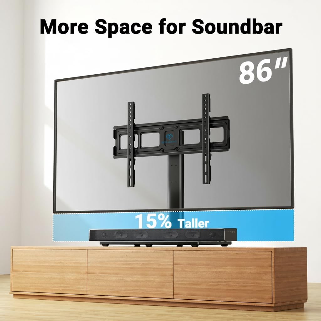 PERLESMITH Universal Swivel TV Stand – 4 Size & Pack Options