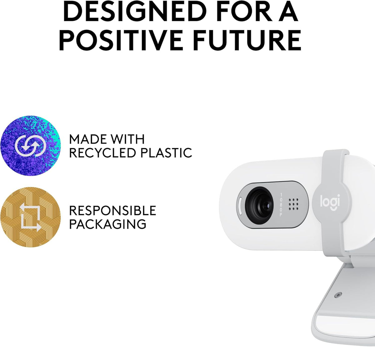 Logitech Brio 101 Full HD 1080p Webcam – 2 Colors & 2 Sizes