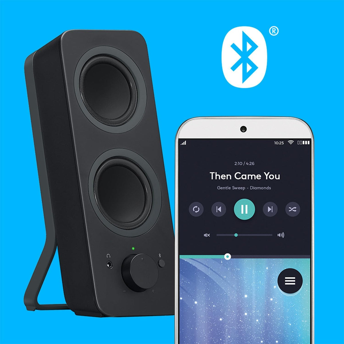 Logitech Z207 2.0 Bluetooth Stereo Computer Speakers – 2 Colors