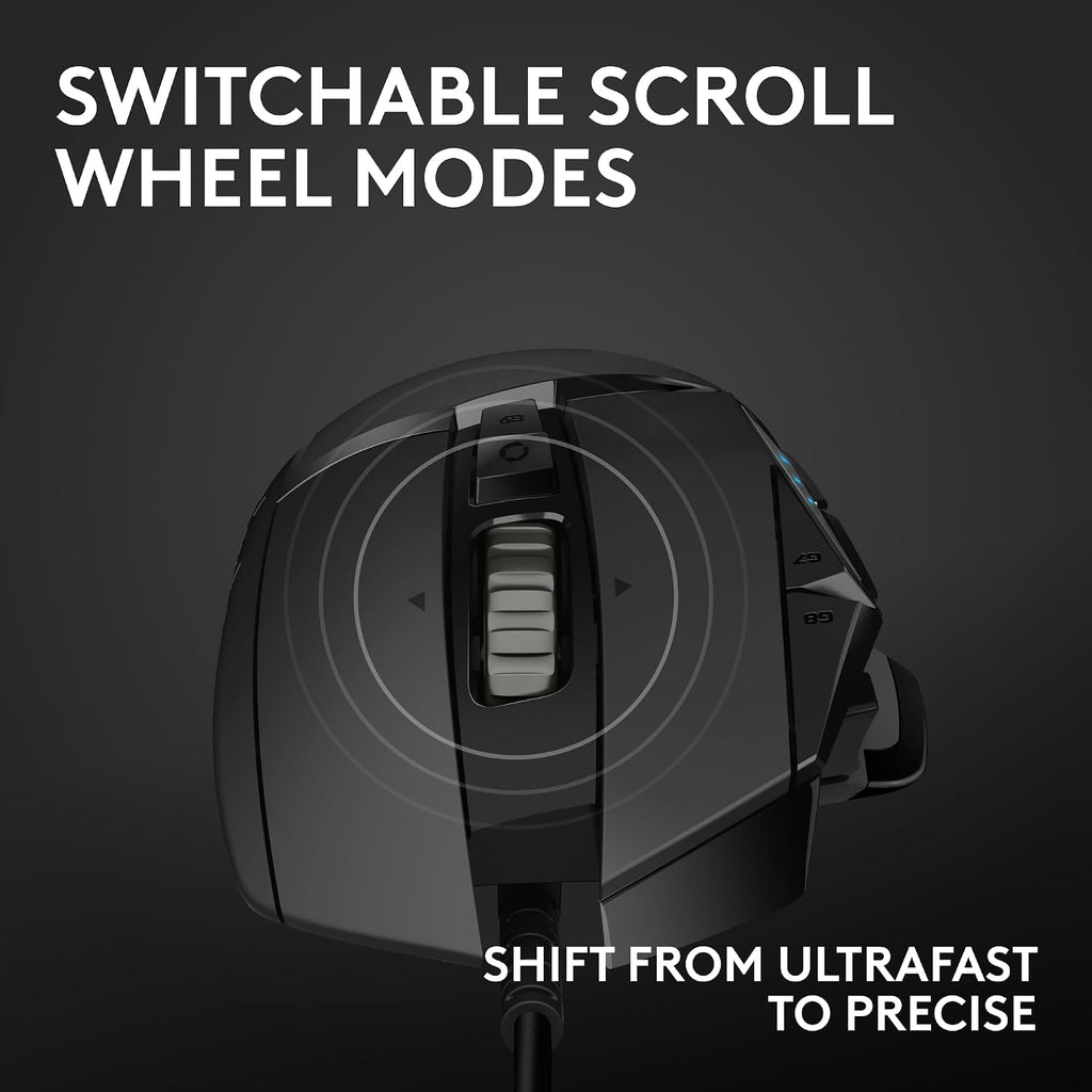 Logitech G502 HERO Gaming Mouse – Wired & Wireless