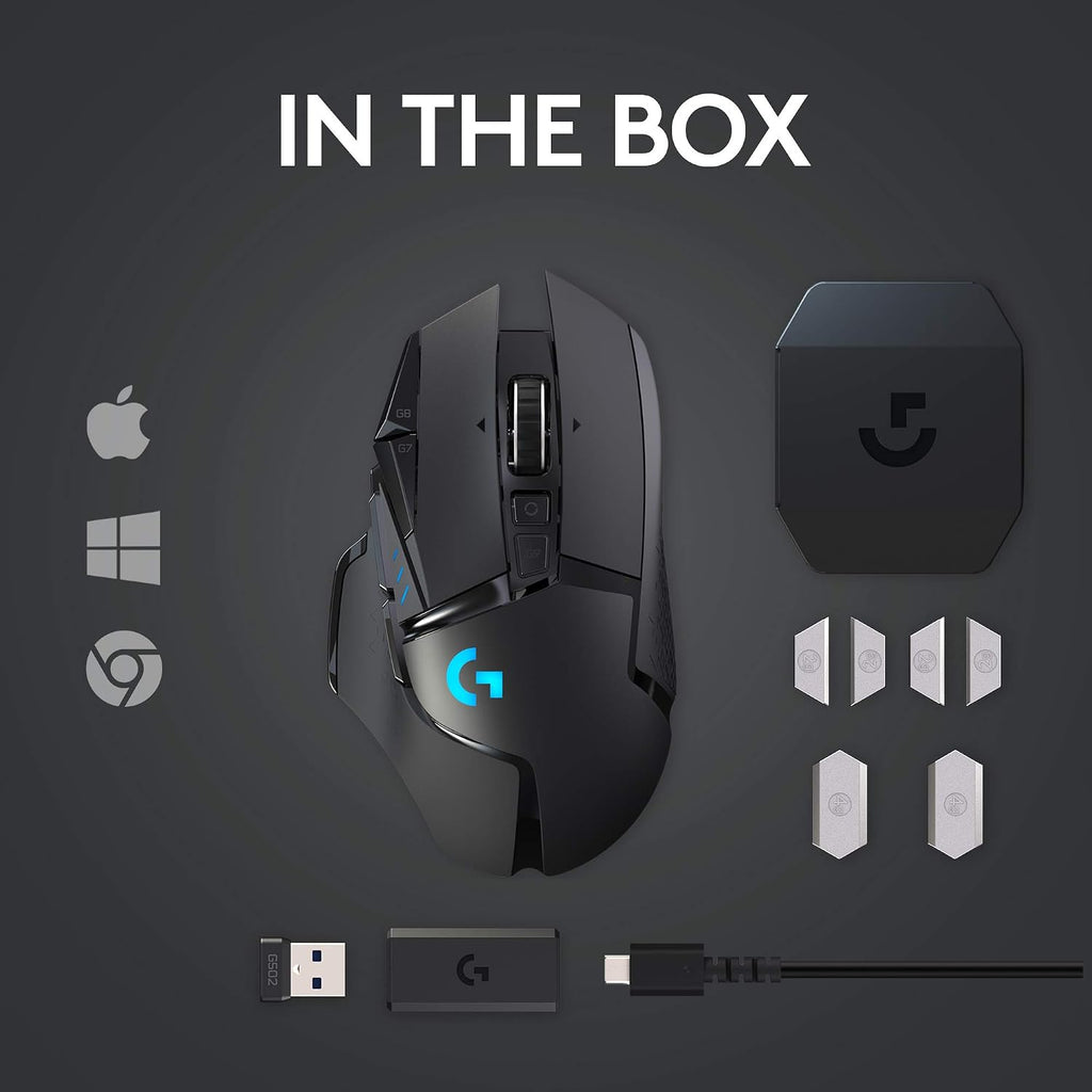 Logitech G502 HERO Gaming Mouse – Wired & Wireless