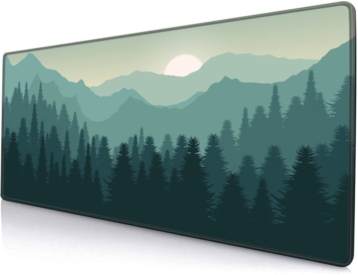 Gaming Mouse Pad, Large Non-Slip Rubber Base Mousepad, Keyboard Mouse Mat, Desk Pad with Stitched Edges, 31.5x11.8inch, Dazzling Galaxy - Flex Gamingproduct_type