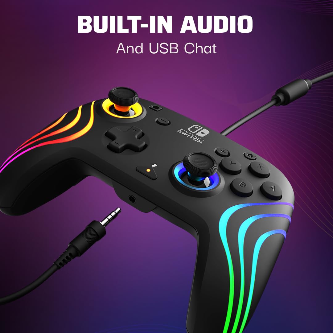 PDP Afterglow Wave RGB Switch Controller – Wired & Wireless