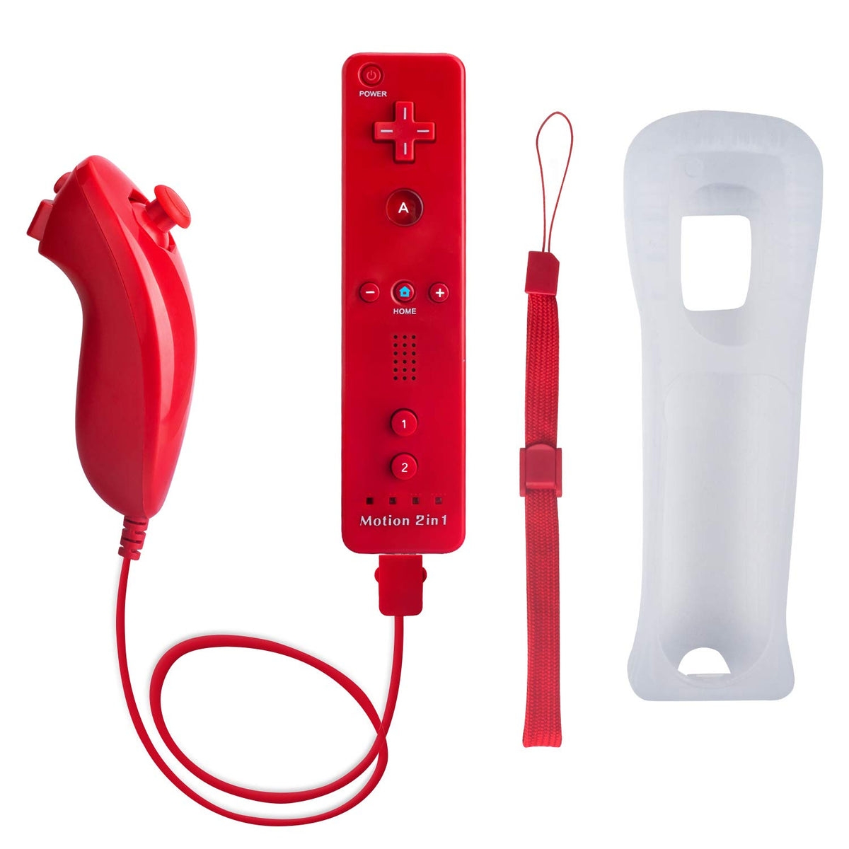 Motion Plus Wii Controllers 2Packs with Nunchucks, Wii Remote Controllers Compatible for wii and Wii U with Built in Motion Plus - Flex Gamingproduct_type
