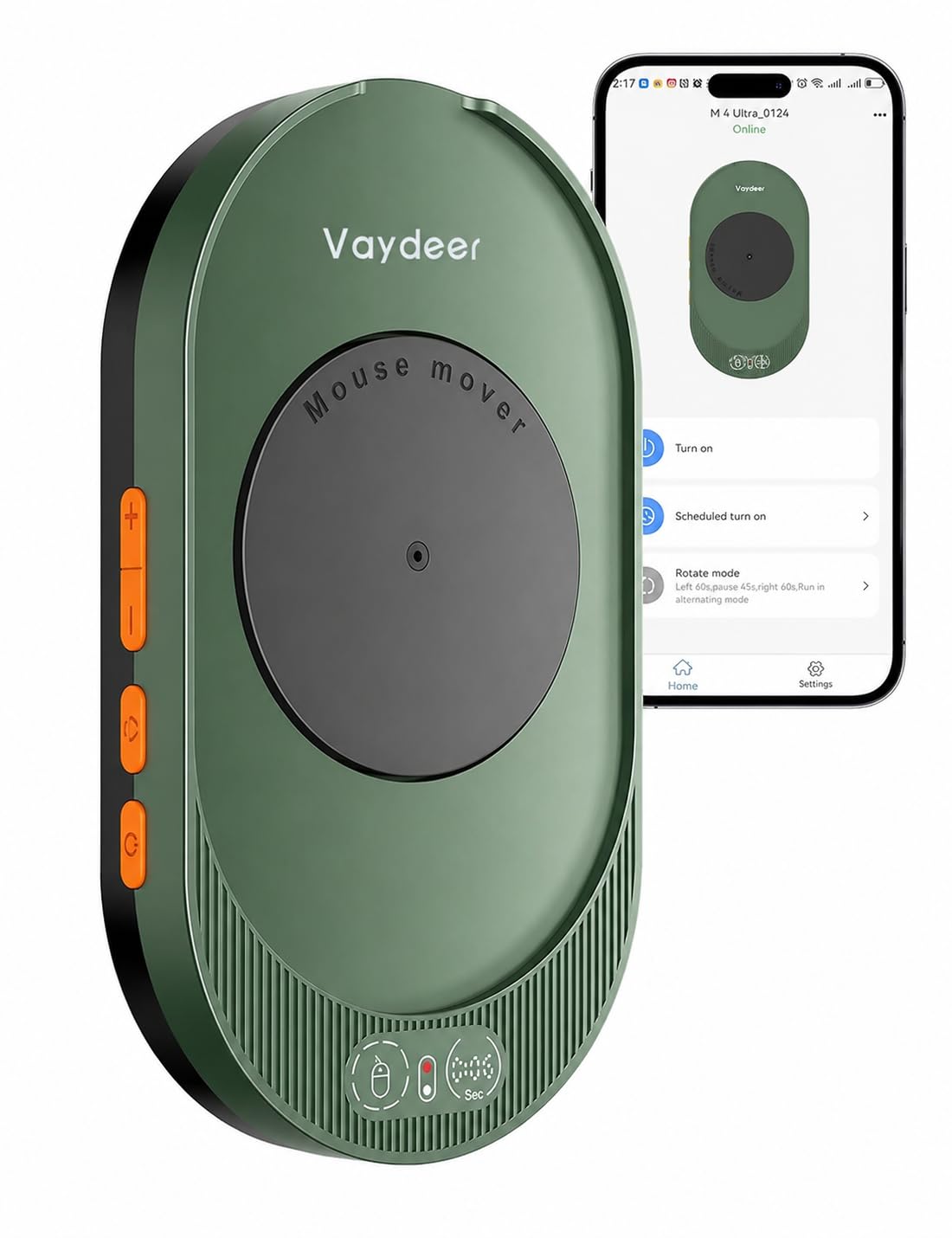 Vaydeer Undetectable Mouse Mover, M4 Mouse Jiggler Device with ON/Off Switch, Driver-Free Shaker Wiggler Mouse Movement Simulation for Computer Awakening, Gift Ideal for Men/Women - Flex Gamingproduct_type