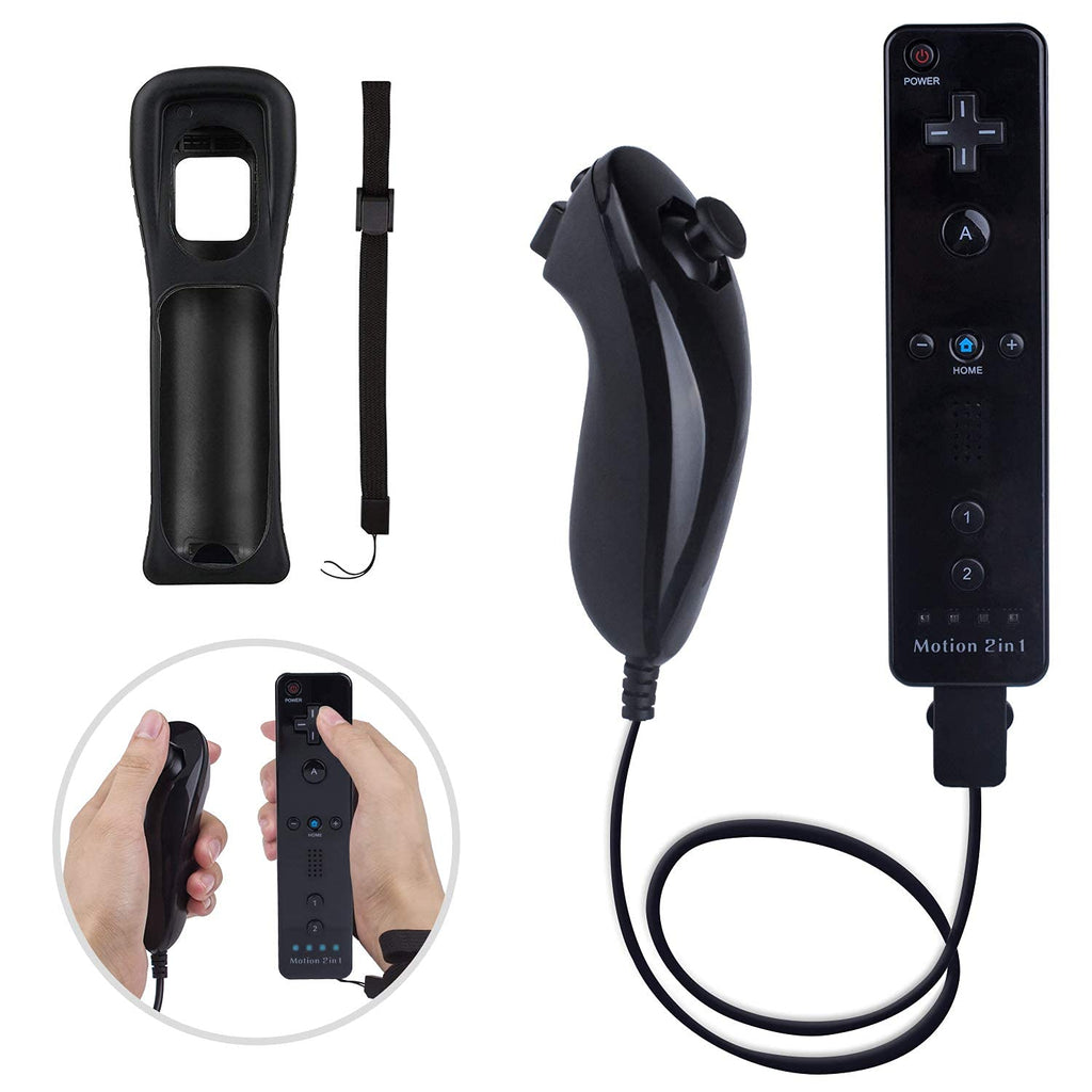 Motion Plus Wii Controllers 2Packs with Nunchucks, Wii Remote Controllers Compatible for wii and Wii U with Built in Motion Plus - Flex Gamingproduct_type