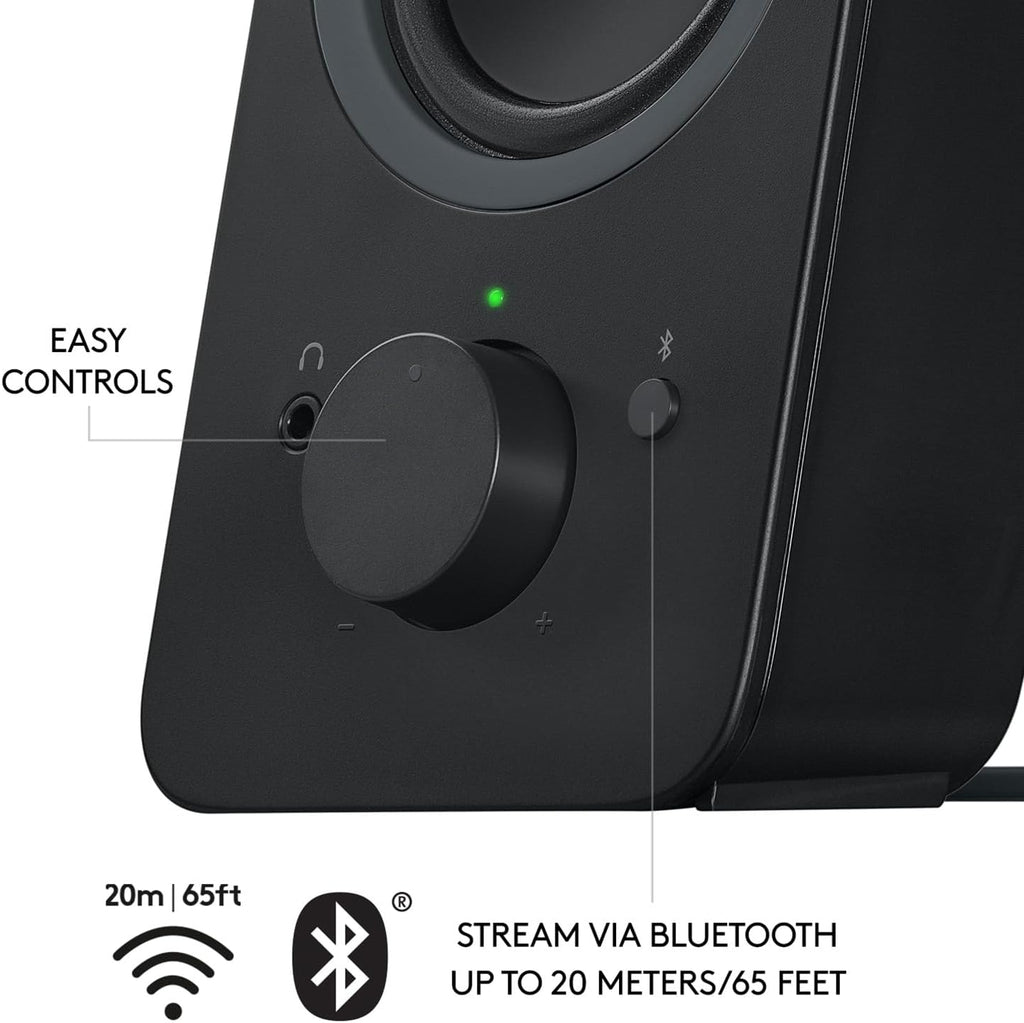 Logitech Z207 2.0 Bluetooth Stereo Computer Speakers – 2 Colors