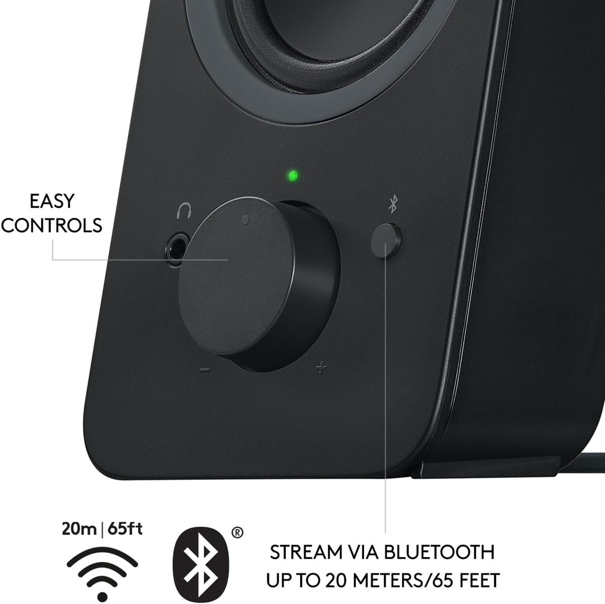 Logitech Z207 2.0 Bluetooth Stereo Computer Speakers – 2 Colors
