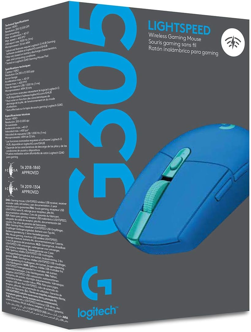 Logitech G305 LIGHTSPEED Wireless Gaming Mouse – 5 Colors
