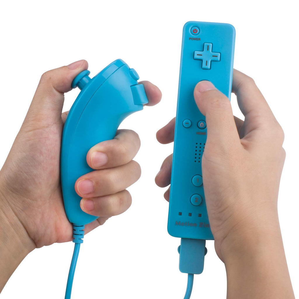 Motion Plus Wii Controllers 2Packs with Nunchucks, Wii Remote Controllers Compatible for wii and Wii U with Built in Motion Plus - Flex Gamingproduct_type