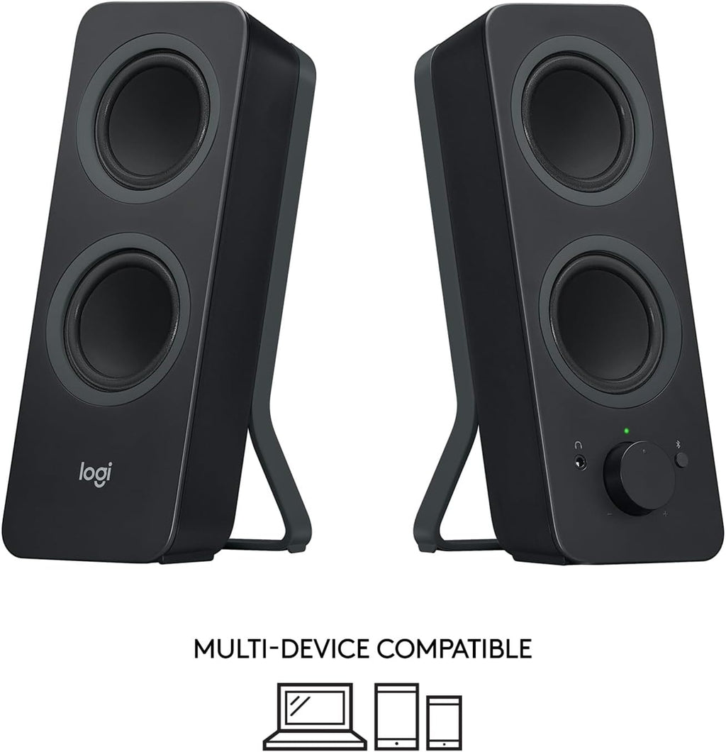 Logitech Z207 2.0 Bluetooth Stereo Computer Speakers – 2 Colors