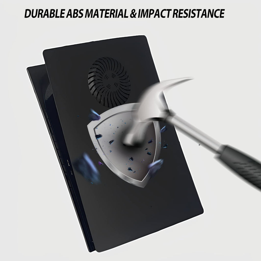 Digital Edition Faceplate Cover Shell with Cooling Vents for PS5 Console Face Plate, Accessories Compatible with PlayStation 5 Protective Replacement Panels (Gray Camouflage) - Flex Gamingproduct_type