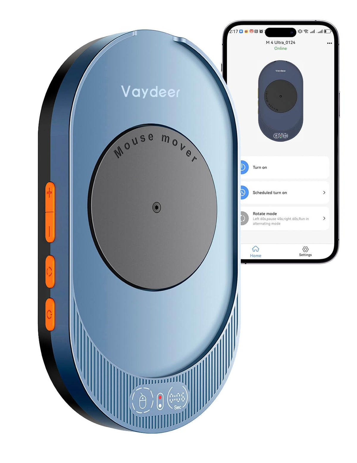 Vaydeer Undetectable Mouse Mover, M4 Mouse Jiggler Device with ON/Off Switch, Driver-Free Shaker Wiggler Mouse Movement Simulation for Computer Awakening, Gift Ideal for Men/Women - Flex Gamingproduct_type