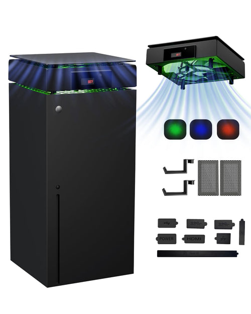 DEPGI Cooling Fan for Xbox Series x, Featuring Automatic Fan Speed Adjustment Based on Temperature, LED Display Screen, Low Noise, Easy Installation, 3 speeds, with RGB LED - Flex Gamingproduct_type