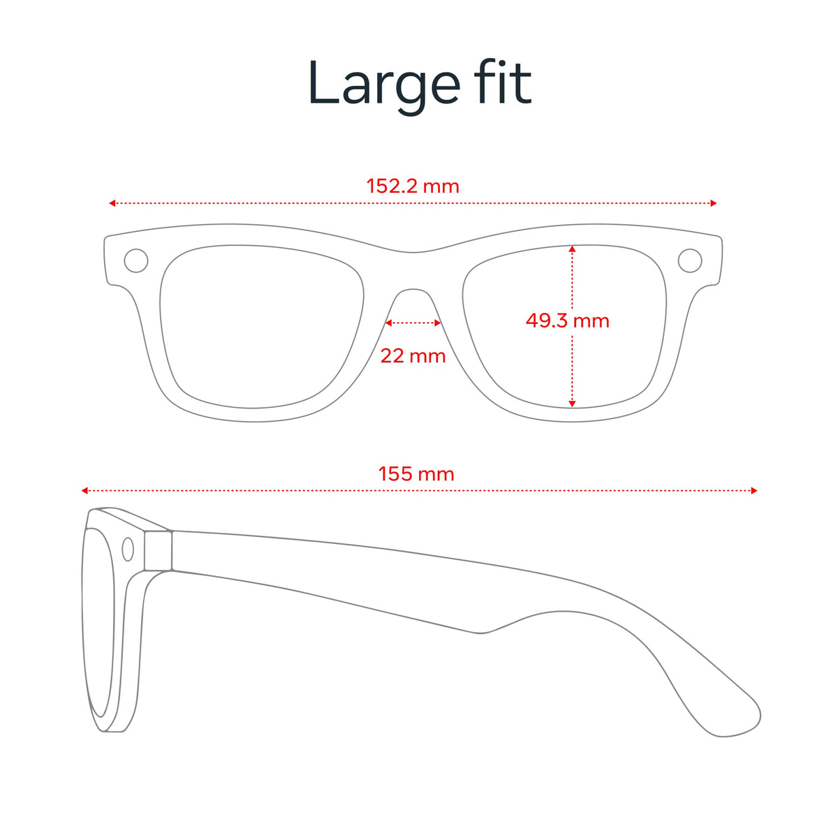 Ray-Ban Meta Wayfarer Gen 2 AI Glasses – 2 Sizes & 10 Lens Options