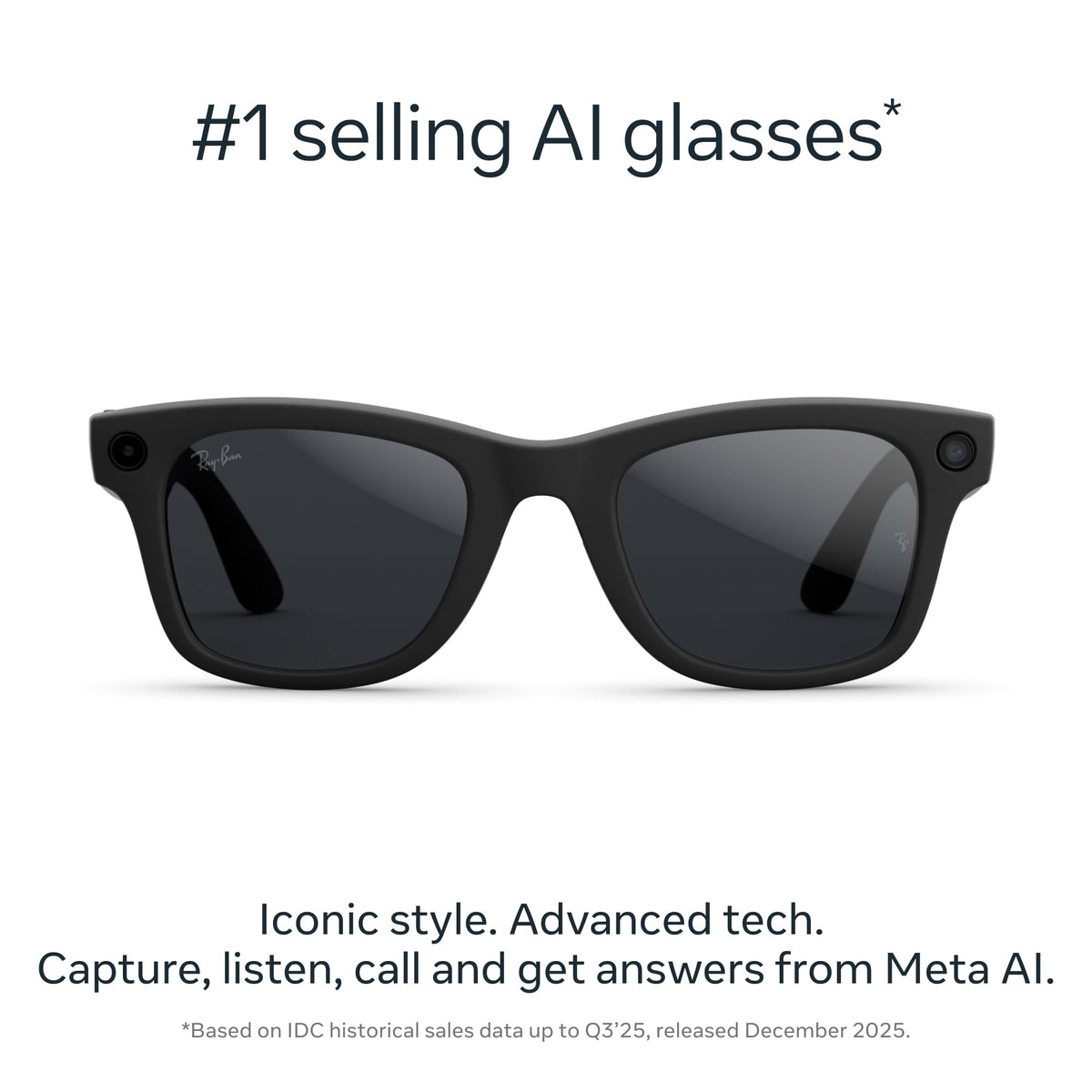 Ray-Ban Meta Wayfarer Gen 2 AI Glasses – 2 Sizes & 10 Lens Options