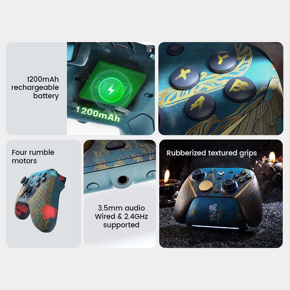 GameSir G7 Pro Wireless Gaming Controller for Xbox Series X|S, Xbox One, PC, Android, Game Controller with 3.5mm Audio Jack ,Hall Effect Analog Triggers, TMR Sticks, 1000Hz Polling Rate 【Wuchang: Fallen Feathers Edition】 - Flex Gamingproduct_type