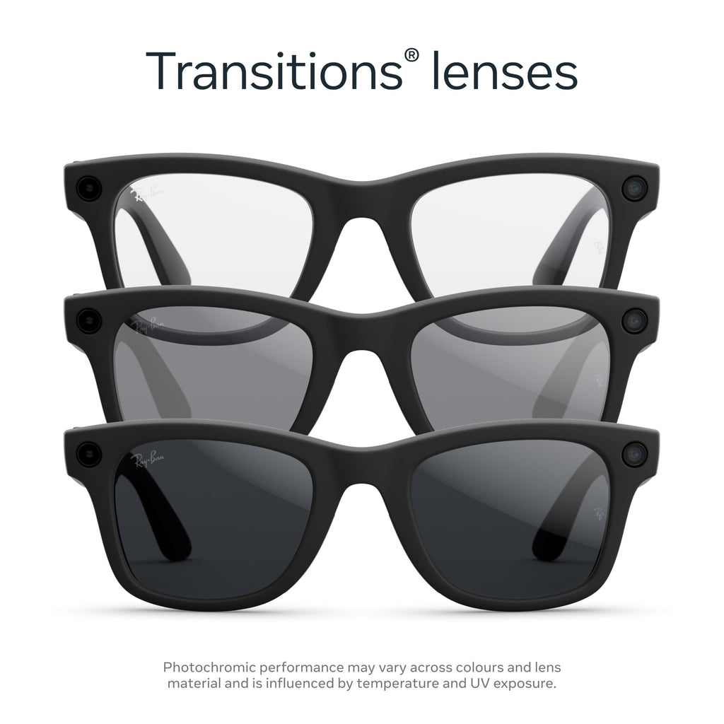 Ray-Ban Meta Wayfarer Gen 2 AI Glasses – 2 Sizes & 10 Lens Options