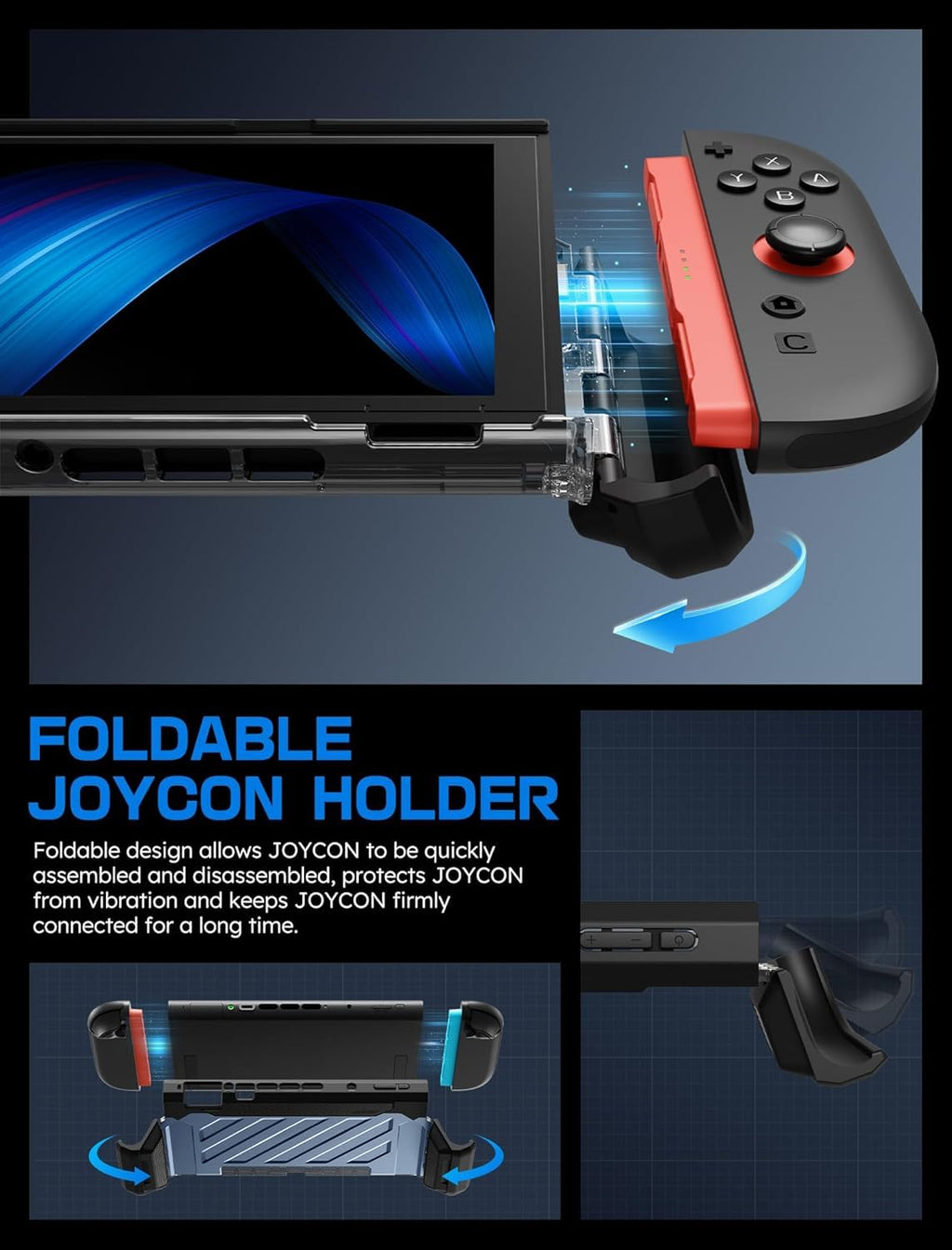 SUPCASE Unicorn Beetle Pro Case for Nintendo Switch 2 2025, [Military-Grade Protection] [Joy Con Remove Friendly] Dockable Integrated Cover Accessories Compatible with Switch 2, Black - Flex Gamingproduct_type