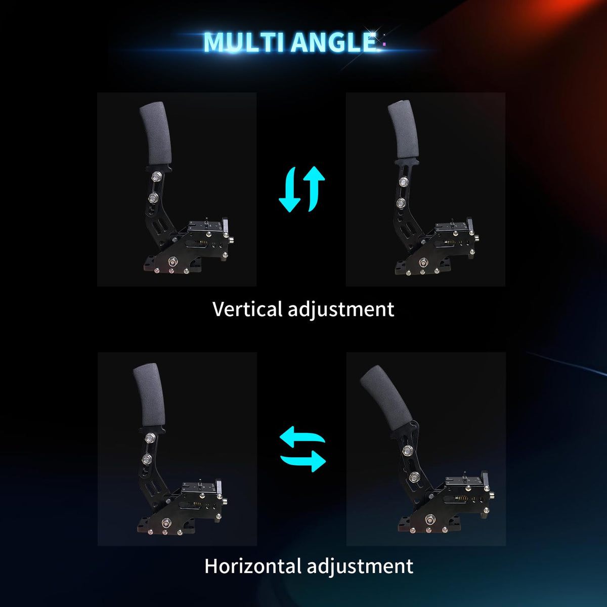 HCXLELD Sim Racing Handbrake, G29 G923 T300 Racing Wheel Compatible with PS4/PS5, G920 G923 TX Racing Wheel Compatible with XBOX Series X/S, XBOX One, and included table clamp - Flex Gamingproduct_type