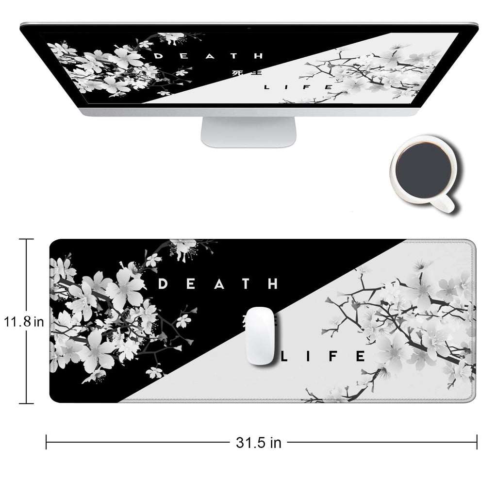 Gaming Mouse Pad, Large Non-Slip Rubber Base Mousepad, Keyboard Mouse Mat, Desk Pad with Stitched Edges, 31.5x11.8inch, Dazzling Galaxy - Flex Gamingproduct_type