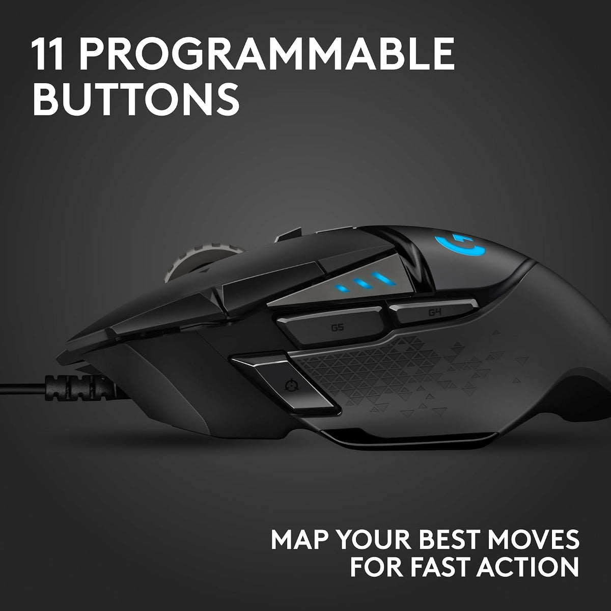 Logitech G502 HERO Gaming Mouse – Wired & Wireless