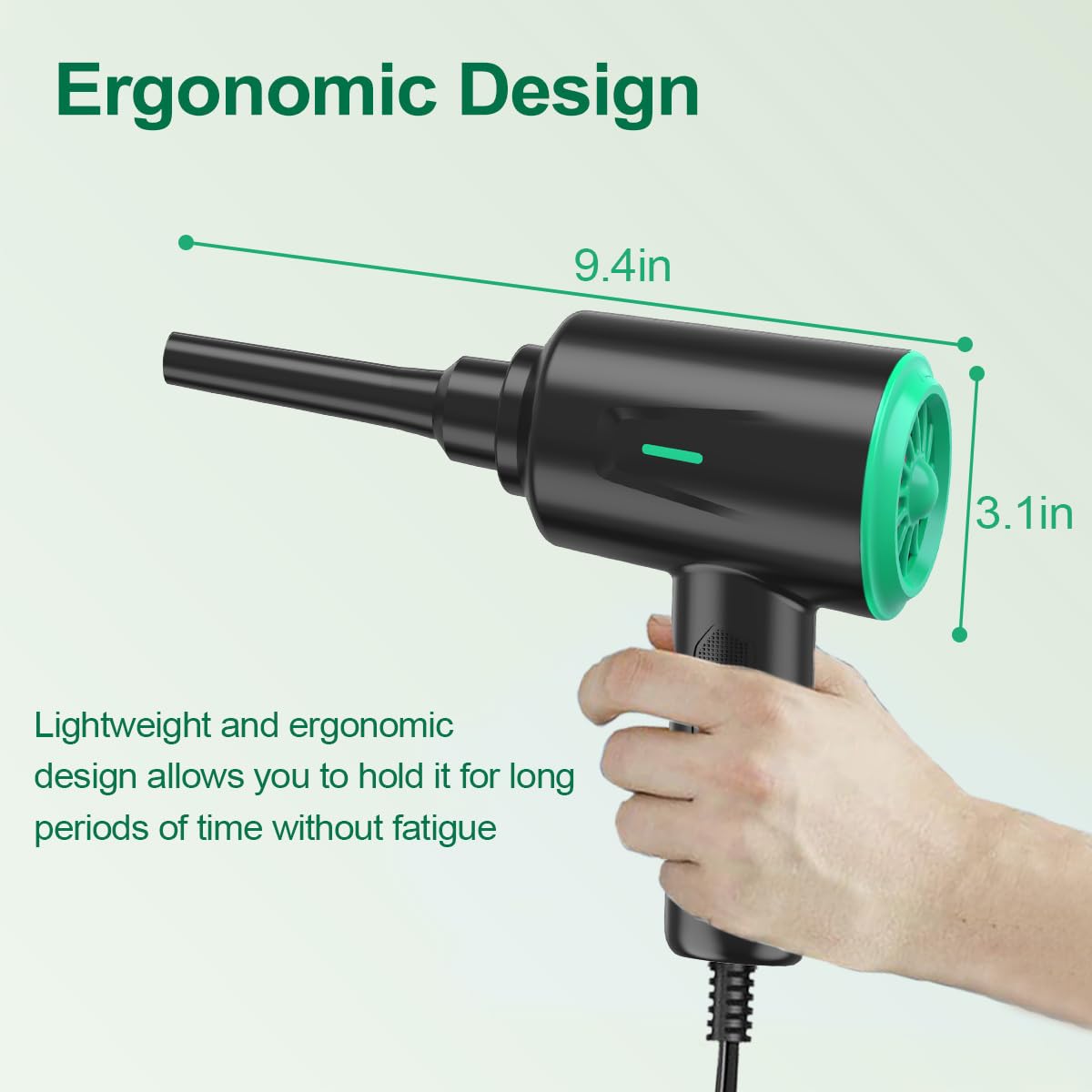 Meudeen Air Duster - Electric Air Blower - 5.74oz High Power Cleaning for Computer - PC - 2 Gear Compressed Air - Flex Gamingproduct_type