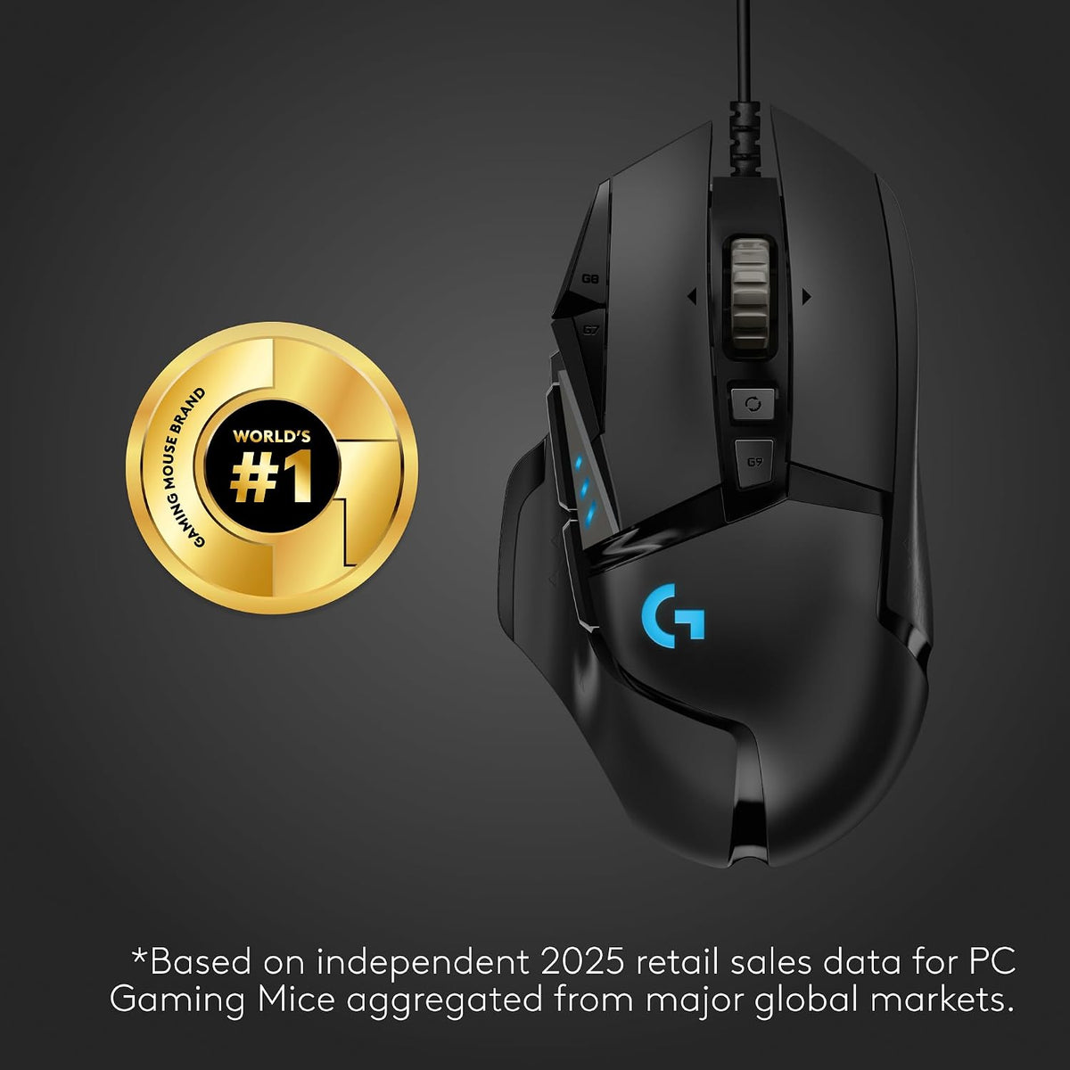 Logitech G502 HERO Gaming Mouse – Wired & Wireless
