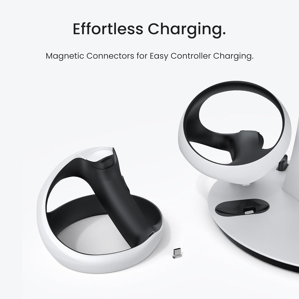 KIWI design D2 3-in-1 Controller Charging Station for PSVR2 and PS5 with VR Display Stand and LED-Charging Indicator - Flex Gamingproduct_type