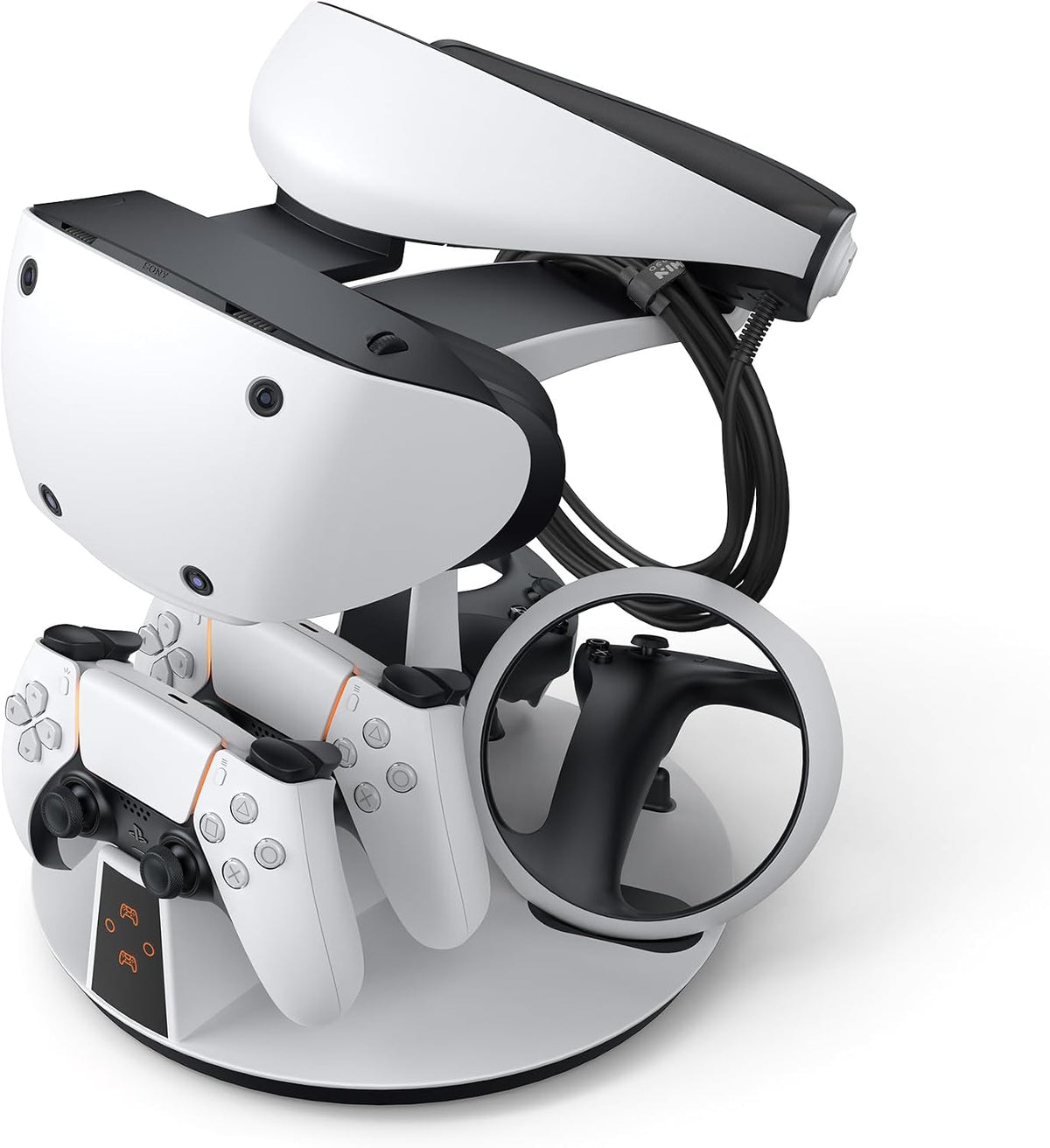KIWI design D2 3-in-1 Controller Charging Station for PSVR2 and PS5 with VR Display Stand and LED-Charging Indicator - Flex Gamingproduct_type