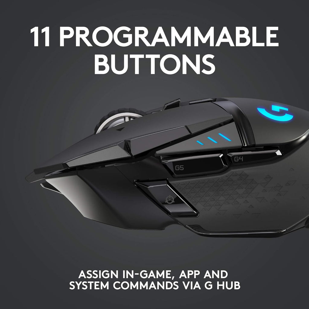 Logitech G502 HERO Gaming Mouse – Wired & Wireless