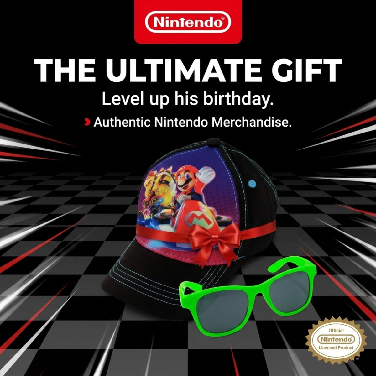 Nintendo Boys' Nintendo Boys' Baseball Cap - Flex Gamingproduct_type