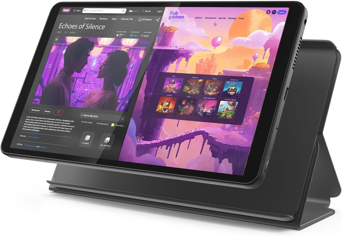 Lenovo Tab One 8.7-Inch Tablet with Folio Case