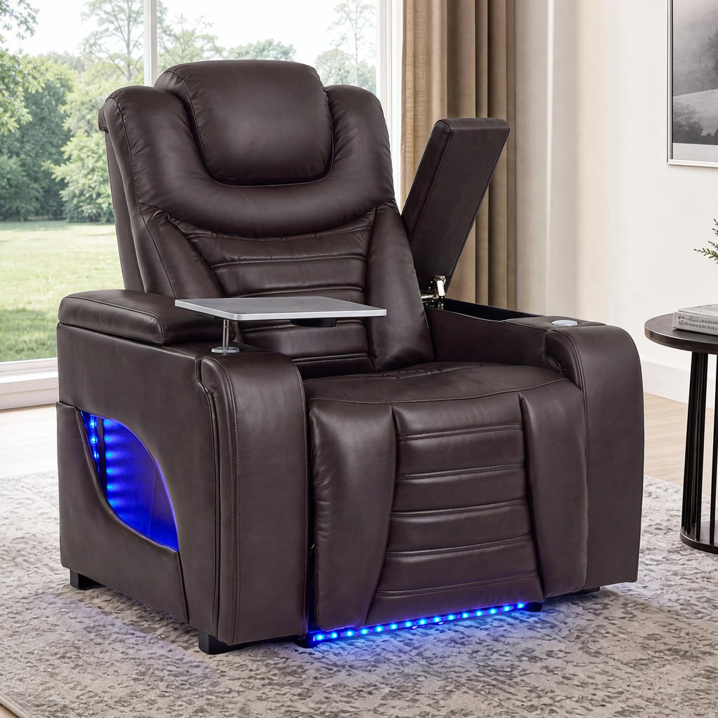 URRED Power Recliner Sofa for Home Theater – 3 Sizes & 4 Colors