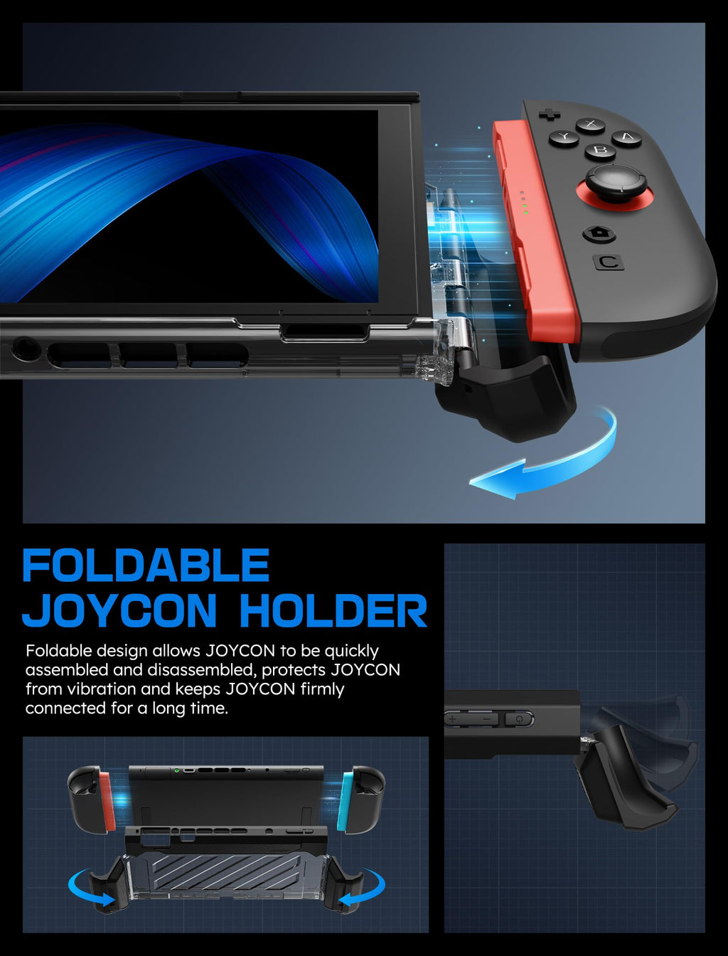 SUPCASE Unicorn Beetle Pro Case for Nintendo Switch 2 2025, [Military-Grade Protection] [Joy Con Remove Friendly] Dockable Integrated Cover Accessories Compatible with Switch 2, Black - Flex Gamingproduct_type